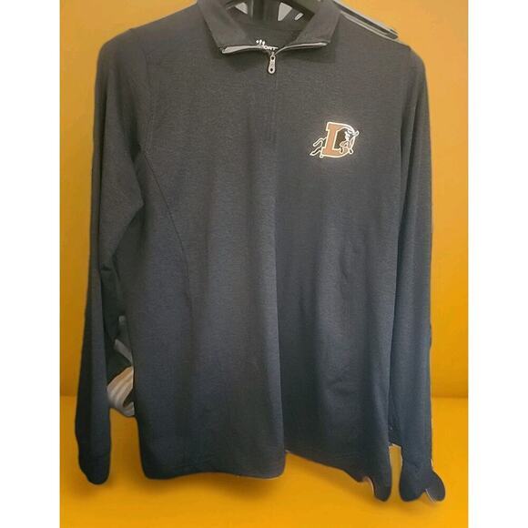 Durham Bulls Minor League Baseball Embroidered Polo 1/4 Zip Large New A125 MLB - Picture 1 of 4